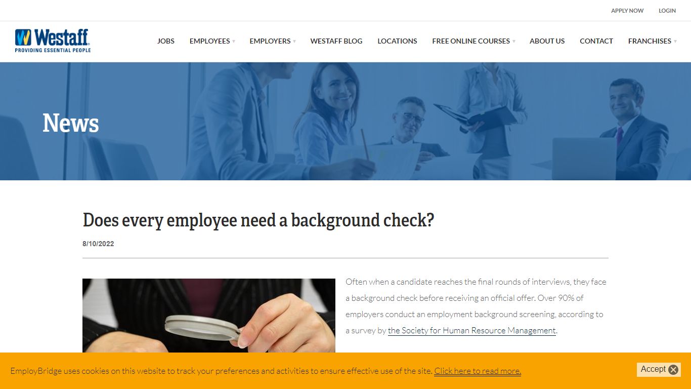 Does every employee need a background check? - westaff.com